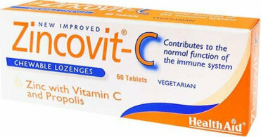 Health Aid Zincovit-C Συμπλήρωμα για την Ενίσχυση του Ανοσοποιητικού 60 ταμπλέτες