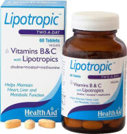 Health Aid Lipotropic Two a Day With Vitamins B & C 60 Ταμπλέτες - Λιποδιαλυτική Σύνθεση Για Αύξηση Του Μεταβολισμού