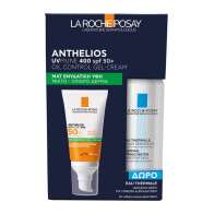 La Roche Posay Anthelios Uvmune 400 Oil Control Gel-cream Spf50+ Αντηλιακή Προσώπου Ματ 50ml & Δώρο Ιαματικό Νερό 50ml