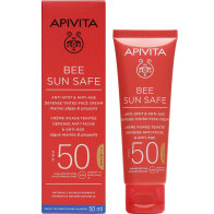 Apivita Bee Sun Safe Αντηλιακή Κρέμα Προσώπου SPF50 με Χρώμα Tinted 50ml