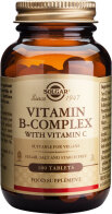 Solgar B-Complex with Vitamin C Βιταμίνη για Ενέργεια & Ανοσοποιητικό 100 ταμπλέτες