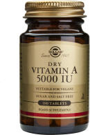 Solgar Vitamin A Βιταμίνη για τo Δέρμα 5000iu 100 ταμπλέτες