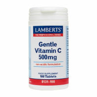 Lamberts Gentle Vitamin C Βιταμίνη για Ενέργεια & Ανοσοποιητικό 500mg 100 ταμπλέτες