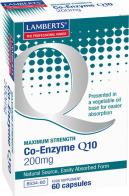 Lamberts Co-Enzyme Q10 200mg Συμπλήρωμα για Καρδιά & Ανοσοποιητικό με Q10 60 Κάψουλες