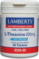 Lamberts L-Theanine 200mg 60tabs | Συμπλήρωμα Διατροφής Θειανίνης με Χαλαρωτικές Ιδιότητες