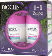 Bioclin Deo Allergy Alcohol Free Αποσμητικό σε Roll-On 2x25ml (1+1 Δώρο)