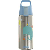 Sigg Παγούρι Θερμομονωτικό Ανοξείδωτο 0,5Lt Shield Therm One Whale Friends Γαλάζιο