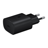 Samsung Φορτιστής χωρίς Καλώδιο Fast Travel Charger 25W Type-C Μαύρο