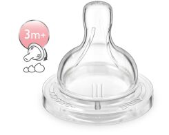 Philips Avent Θηλή Σιλικόνης Μεταβλητής Ροής 3m+ Κατάλληλη για Κολικούς SCF635/27