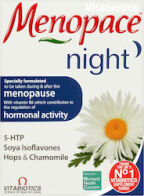 Vitabiotics Menopace Night για τα Νυχτερινά Συμπτώματα της Εμμηνόπαυσης 30 Δισκία