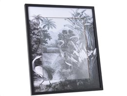 Ξύλινη Κορνίζα Παραλληλόγραμμη 26x34 cm με Μαύρο πλαίσιο, Photoframe