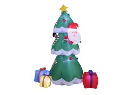 Φουσκωτό Χριστουγεννιατικό δέντρο Γίγας, XXL με φωτισμό, αδιάβροχο, 190x140x230 cm, Xmas tree Light