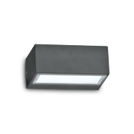 Ideal Lux Φωτιστικό Τοίχου Απλίκα Μονόφωτο Twin AP1 115368 G9 max 1 x 28W Ανθρακί
