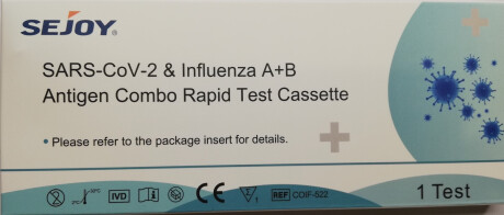 Sejoy Διαγνωστικό Τεστ Ταχείας Ανίχνευσης Αντιγόνων Covid-19 & Γρίπης 1τμχ