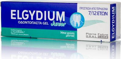 Elgydium Οδοντόκρεμα Junior 50ml 1400 ppm με Γεύση Mild Mint για 7+ Χρονών