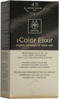 Apivita My Color Elixir Μόνιμη Βαφή Μαλλιών με Έλαιο Ελιάς, Argan και Αβοκάντο 4.11 Καστανό Έντονο