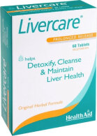 Health Aid Livercare Συμπλήρωμα Διατροφής Εκχυλίσματος Βοτάνων & Ενζύμων για την Καλή Υγεία του Ήπατος 60tabs