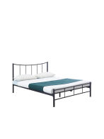 ARTELIBRE Κρεβάτι Διπλό ROSE Μαύρο Μέταλλο 208x159x100cm (Στρώμα 150x200cm)
