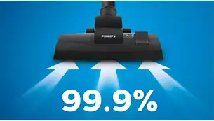 Απορρόφηση σκόνης 99,9%