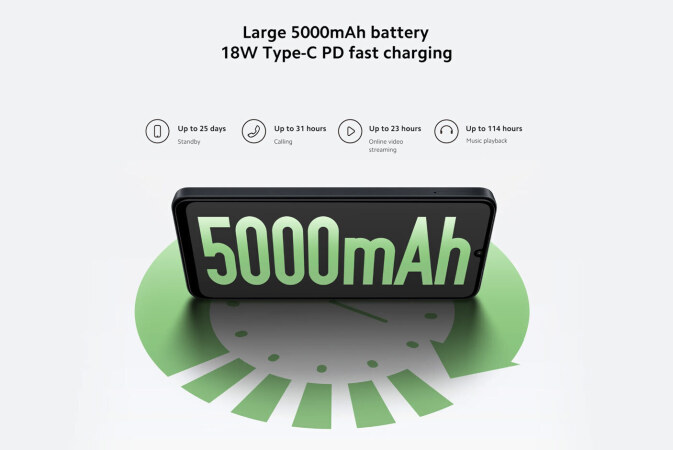 Μεγάλη μπαταρία 5000mAh