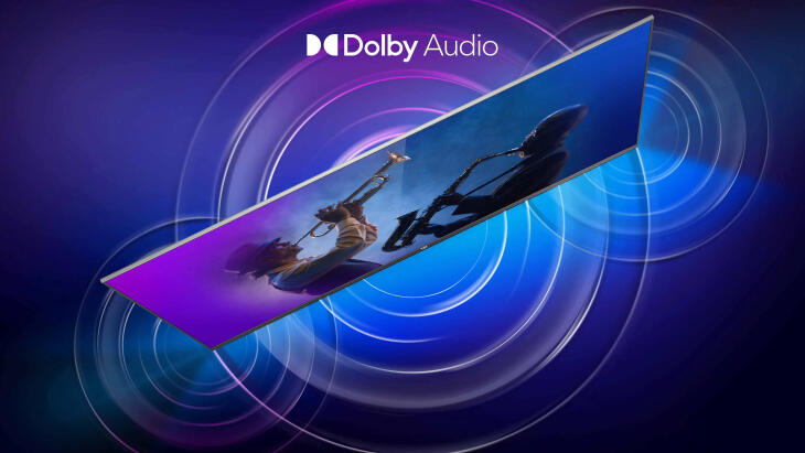 Το Dolby Audio προσφέρει πλούσιο, καθαρό και ισχυρό ήχο στην τηλεόρασή