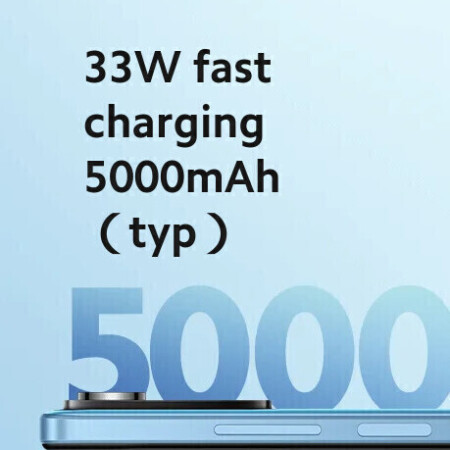 Ταχεία φόρτιση 33W με τεράστια μπαταρία 5000mAh