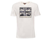 Ben Sherman Ανδρικό T-Shirt σε Λευκό Χρώμα, Short Sleeve Polo 52211-010 Small