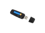 Επαναφορτιζόμενο Καταγραφικό Ήχου USB Flash 32GB σε μαύρο χρώμα, 9x7x3 cm