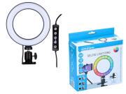 Grundig Ring Light Λάμπα 16 cm 48 RGB Led με Κλιπ Στερέωσης και 3 Επίπεδα Φωτεινότητας, 49617