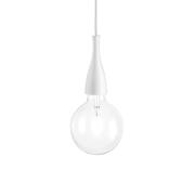 Ideal Lux Κρεμαστό Φωτιστικό Οροφής Μονόφωτο Minimal SP1 009360 Bianco