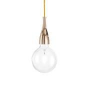 Ideal Lux Κρεμαστό Φωτιστικό Οροφής Μονόφωτο Minimal SP1 009391 Oro