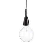 Ideal Lux Κρεμαστό Φωτιστικό Οροφής Μονόφωτο Minimal SP1 009407 Nero