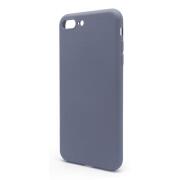 Θήκη Liquid Silicon inos Apple iPhone 7 Plus/ iPhone 8 Plus L-Cover Γκρι-Μπλε