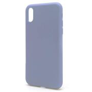 Θήκη Liquid Silicon inos Apple iPhone X/ iPhone XS L-Cover Γκρι-Μπλε