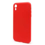 Θήκη Liquid Silicon inos Apple iPhone XR L-Cover Κόκκινο