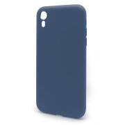 Θήκη Liquid Silicon inos Apple iPhone XR L-Cover Μπλε Ραφ