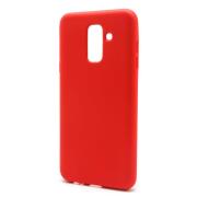 Θήκη Liquid Silicon inos Samsung A605F Galaxy A6 Plus (2018) L-Cover Κόκκινο