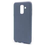 Θήκη Liquid Silicon inos Samsung A605F Galaxy A6 Plus (2018) L-Cover Γκρι-Μπλε