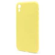 Θήκη Liquid Silicon inos Apple iPhone XR L-Cover Κίτρινο