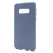 Θήκη Liquid Silicon inos Samsung G970F Galaxy S10e L-Cover Γκρι-Μπλε