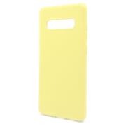 Θήκη Liquid Silicon inos Samsung G973F Galaxy S10 L-Cover Κίτρινο