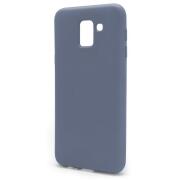 Θήκη Liquid Silicon inos Samsung J600F Galaxy J6 (2018) L-Cover Γκρι-Μπλε