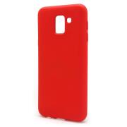 Θήκη Liquid Silicon inos Samsung J600F Galaxy J6 (2018) L-Cover Κόκκινο