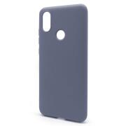 Θήκη Liquid Silicon inos Xiaomi Redmi Note 7 L-Cover Γκρι-Μπλε