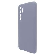 Θήκη Liquid Silicon inos Xiaomi Mi Note 10 Lite L-Cover Γκρι-Μπλε