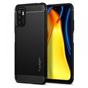 Θήκη Soft TPU Spigen Rugged Armor Xiaomi Poco M3 Pro 5G/ Redmi Note 10 5G Μαύρο