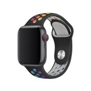 Λουράκι Devia Sport2 Apple Watch (38/ 40/ 41mm) Deluxe Black-Rainbow