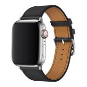 Λουράκι Devia Elegant PU Leather Apple Watch (38/ 40/ 41mm) Μαύρο