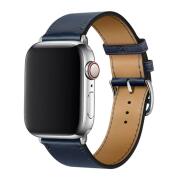 Λουράκι Devia Elegant PU Leather Apple Watch (38/ 40/ 41mm) Σκούρο Μπλε