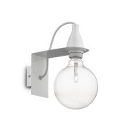 Ideal Lux Φωτιστικό Τοίχου Απλίκα Μονόφωτο Minimal AP1 045191 Bianco